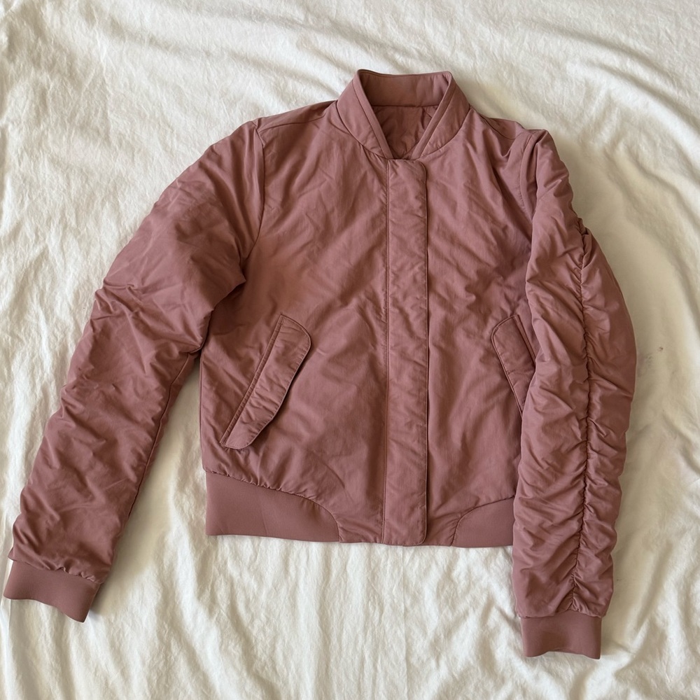 Lululemon Pink Bomber Jacket, Size 8